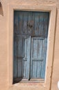Old blue chabby-chic door Royalty Free Stock Photo