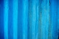 Old blue corrugated metal background and texture surface design Royalty Free Stock Photo