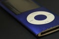 Old blue Ipod nano macro photo