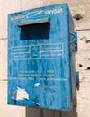 Old blue mailbox Royalty Free Stock Photo