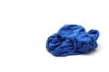 Old Blue men`s Boxer briefs on a white Royalty Free Stock Photo