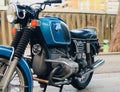 Old motorcycle BMW R75/5 at Barcelona Royalty Free Stock Photo