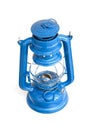 Old blue oil lamp Royalty Free Stock Photo