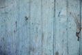 Old blue painted wooden wall Royalty Free Stock Photo