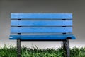 Old Blue Park Bench. Royalty Free Stock Photo