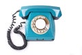 Old blue phone Royalty Free Stock Photo