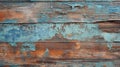 Rustic Futurism: Peeling Paint On Old Wood Background
