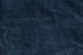 Old Blue Ribbed Corduroy Texture Background. Corduroy Fabric Royalty Free Stock Photo