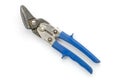 Old blue tin snips Royalty Free Stock Photo