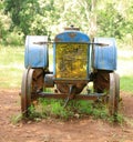 Old blue tractor