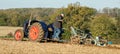 Old blue vintage fordson tractor Royalty Free Stock Photo