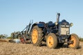 Old blue vintage fordson tractor