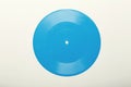 Old retro vinyl record on white background, top view Royalty Free Stock Photo