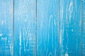 The old blue wood texture with natural patterns. Backgrounds concept - old wooden fence painted in blue background Royalty Free Stock Photo