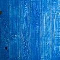 The old blue wood texture with natural patterns. Backgrounds concept - old wooden fence painted in blue background Royalty Free Stock Photo