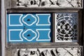 Old blue wooden door Royalty Free Stock Photo