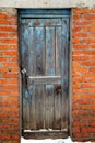 Old blue wooden door Royalty Free Stock Photo