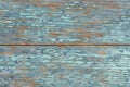 Old blue wooden table with grunge, abstract texture background. Royalty Free Stock Photo