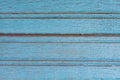 Old blue wooden table with grunge, abstract texture background. Royalty Free Stock Photo