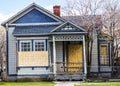 Old Boarded Up Home From Recession