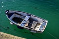 Boat in St Ives Bay, Cornwall Royalty Free Stock Photo