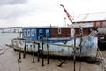 Old boat at burnham on crouch Royalty Free Stock Photo