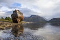 Old Boat of Caol and Ben Nevis in Scotland, UK Royalty Free Stock Photo