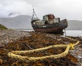 Old Boat of Caol on Loch Linnhe in Scotland, UK Royalty Free Stock Photo