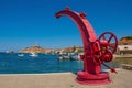 Old Boat Crane in Rovinj, Croatia