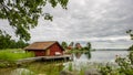 The old boat-house Royalty Free Stock Photo