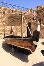 Old boat inside dubai museum