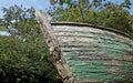 Old boat in Little Rock Zoo Royalty Free Stock Photo