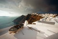 Old Boat on Roof, Santorini