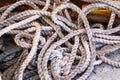 Old boat's rope Royalty Free Stock Photo