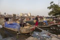 Old boat on the Saigon river Royalty Free Stock Photo