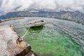 Old boat in the sea Royalty Free Stock Photo