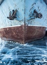 Old ship locked in ice Royalty Free Stock Photo