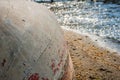 Old Boat Upside Down on the Beach