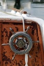 Old boat wheel Royalty Free Stock Photo