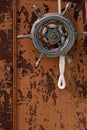 Old boat wheel Royalty Free Stock Photo