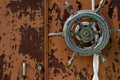 Old boat wheel Royalty Free Stock Photo