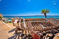 Old boat wreck by the sea in Kastel Stafilic