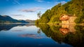 The Old Boathouse, Ullswater, England. Royalty Free Stock Photo