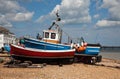 Old boats on Deal Beach Royalty Free Stock Photo