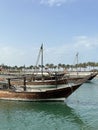 Boats in Doha Qatar Royalty Free Stock Photo
