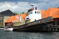 Old boats in Kobenhavn, Copenhagen, Denmark