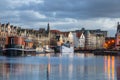 Old Boats Moored to Quay Royalty Free Stock Photo