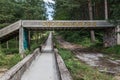 Old bobsleigh track Royalty Free Stock Photo