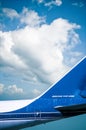 Old Boeing 747-200 rear detail Royalty Free Stock Photo