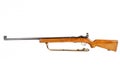 Old bolt action rifle isolated Royalty Free Stock Photo